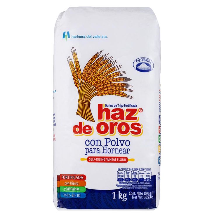 Harina De Trigo Con Polvo Para Hornear Haz de Oros x 1 L - Tiendas