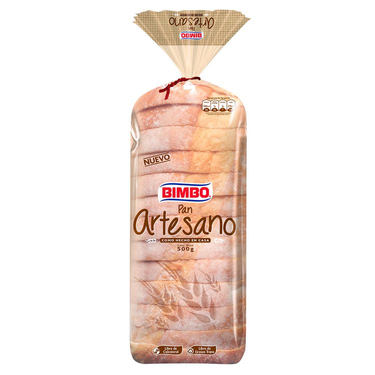 Pan Artesano Blanco Bimbo 500 G Tiendas Metro Colombia 4021