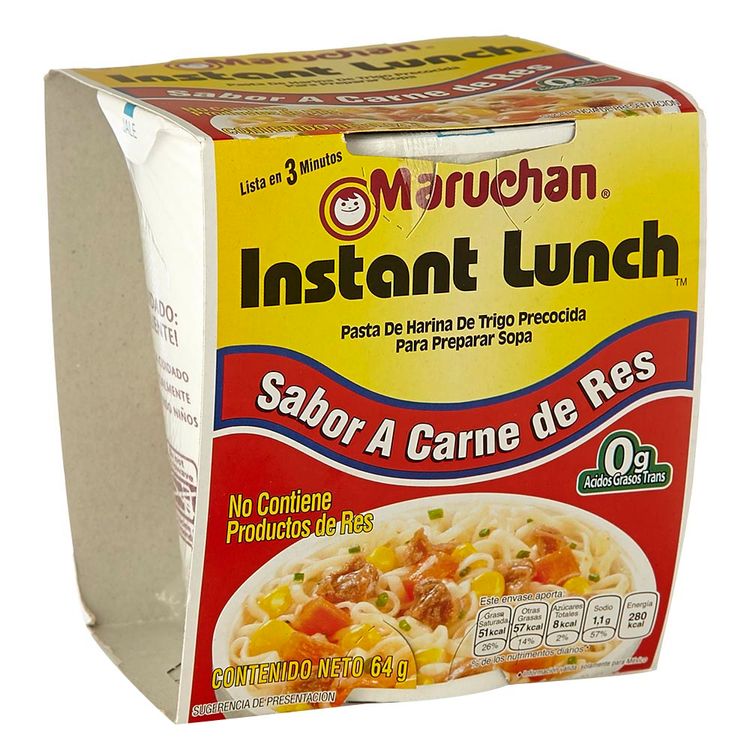 Sopa sabor a carne de res Maruchan x 64 g Tiendas Metro