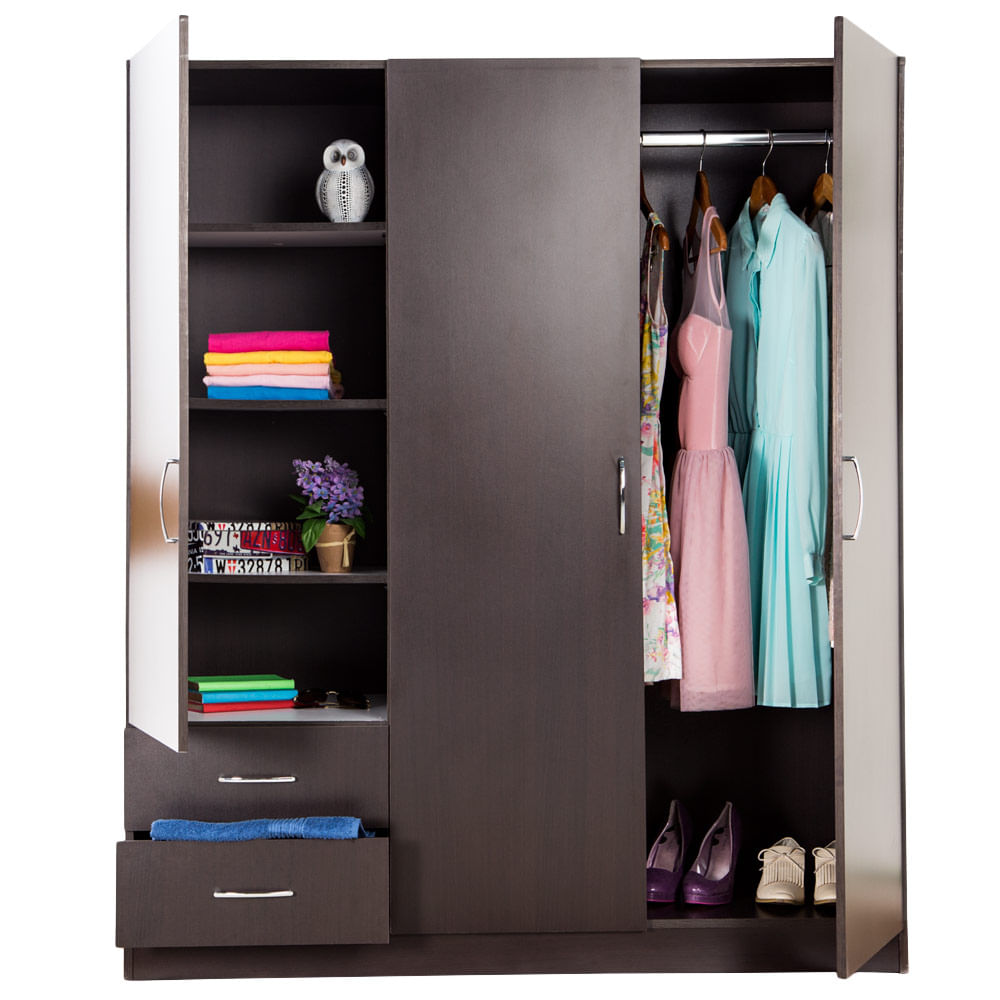 Armario Milenium 160x135x48 Wengue Moduofi - Tiendas Metro Colombia