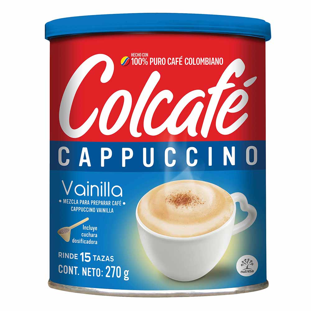 Café Cappuccino Vainilla Colcafé x 270 g. Tiendasmetro