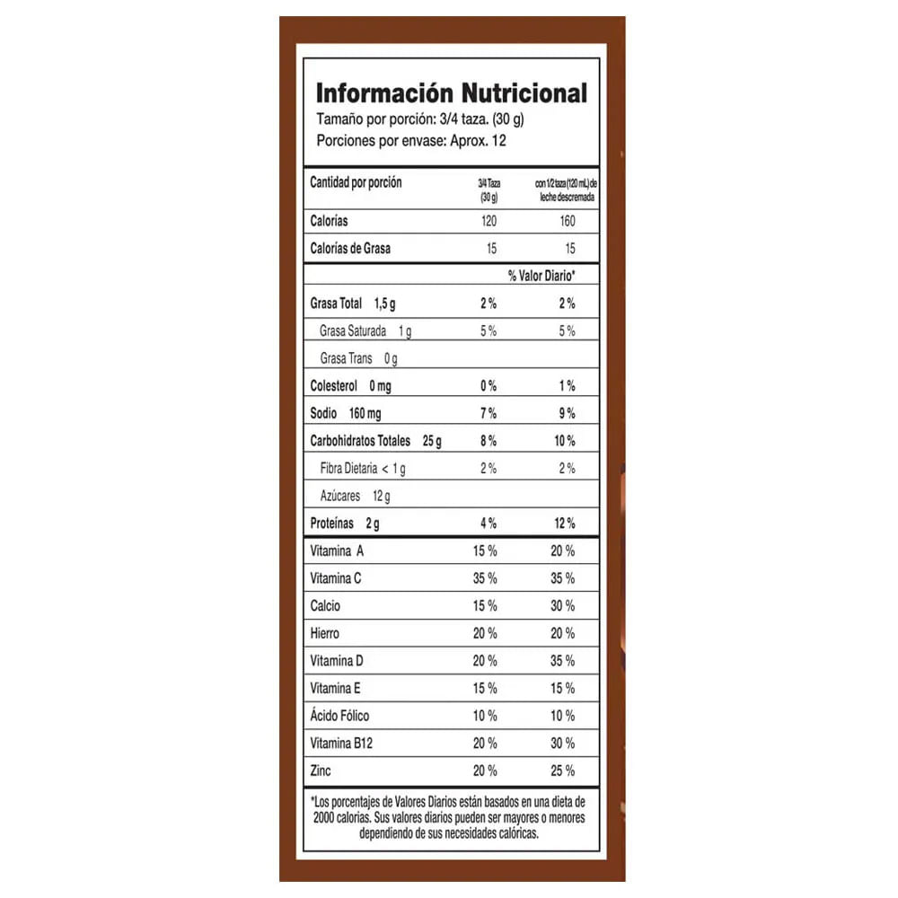 Cereal Choco Krispis choco chips x 370 g Tiendas Metro Colombia