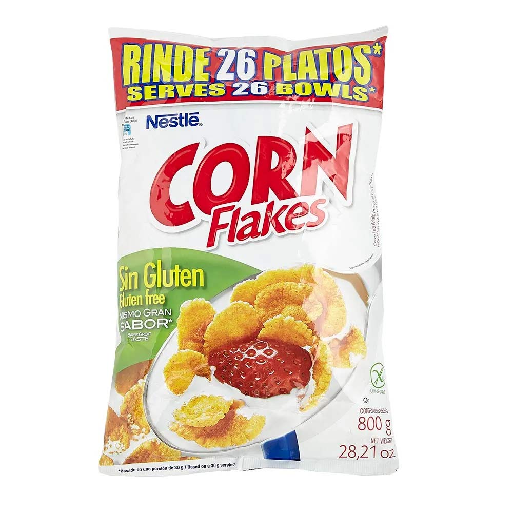 Cereal sin gluten bolsa Corn Flakes x 800 g Tiendas Metro Colombia