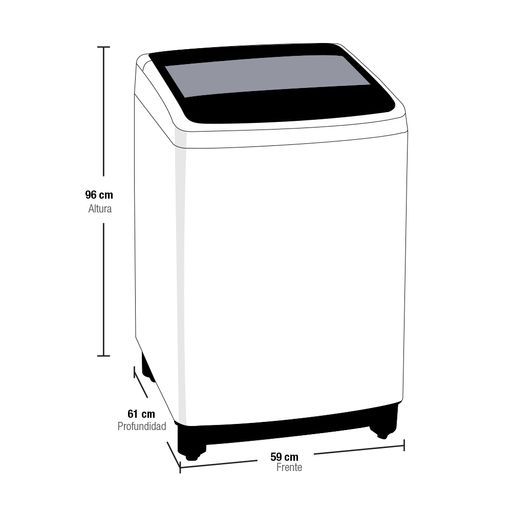 lavadora lg 13 kg 29 lb wt13dsbp gris