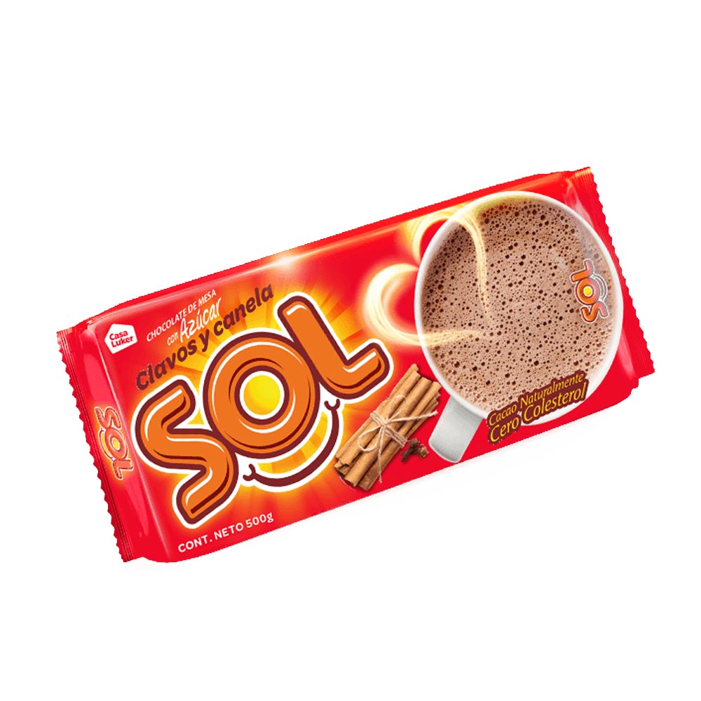 Chocolate Sol clavos canela azúcar x500g Tiendas Metro Colombia