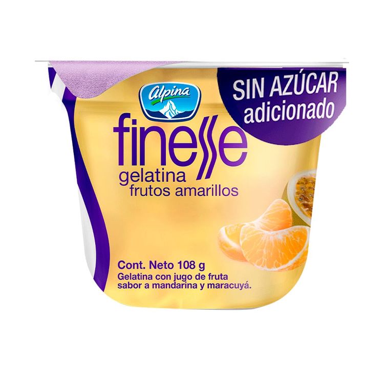 Gelatina finesse frutos amarillos sin azúcar x108g Tiendas Metro Colombia