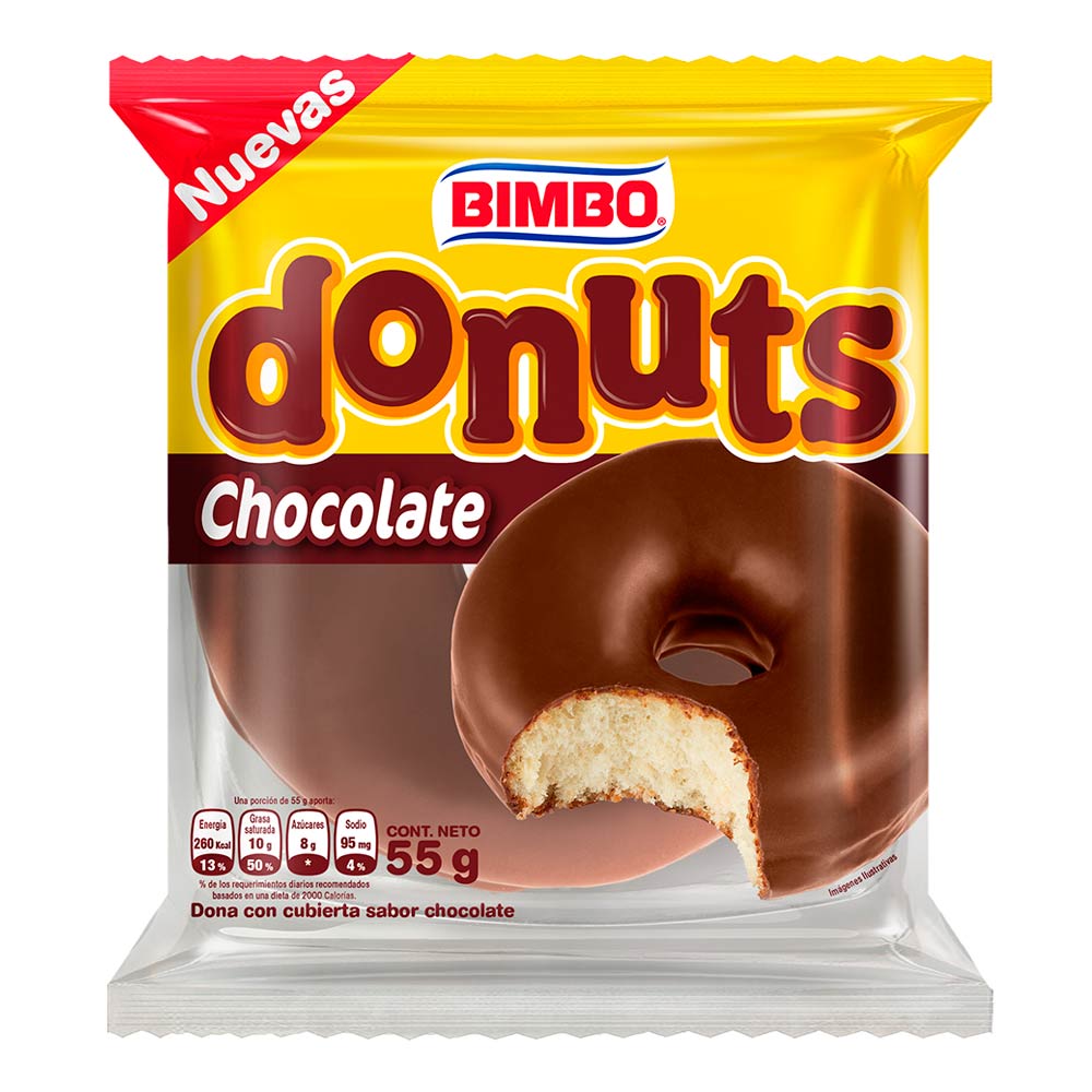 Compra ahora tu Dona bimbo chocolate x 55g! Tiendas Metro Colombia