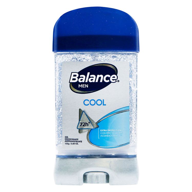 Desodorante Balance men antitranspirante cool gel 72h x 102g - Tiendas  Metro Colombia