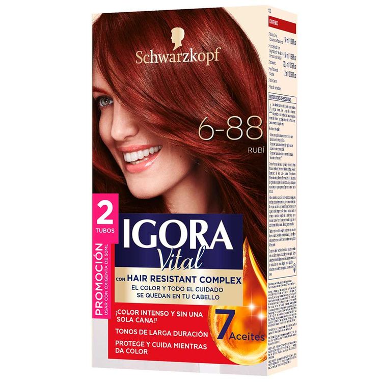 Kit Igora vital coloración tratamiento tono 688 x 8