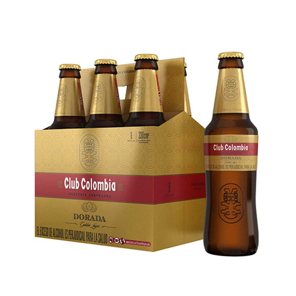 Cerveza Club Colombia Sixpack botella x 330 ml - Tiendas Metro Colombia