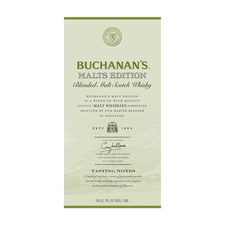 Whisky Buchanan's Malts Edition Botella x750ml Tiendas Metro Colombia