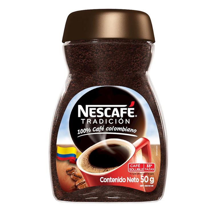 compra en nuestra tienda online: Nescafe tradicion 50gr 100% cafe colombiano