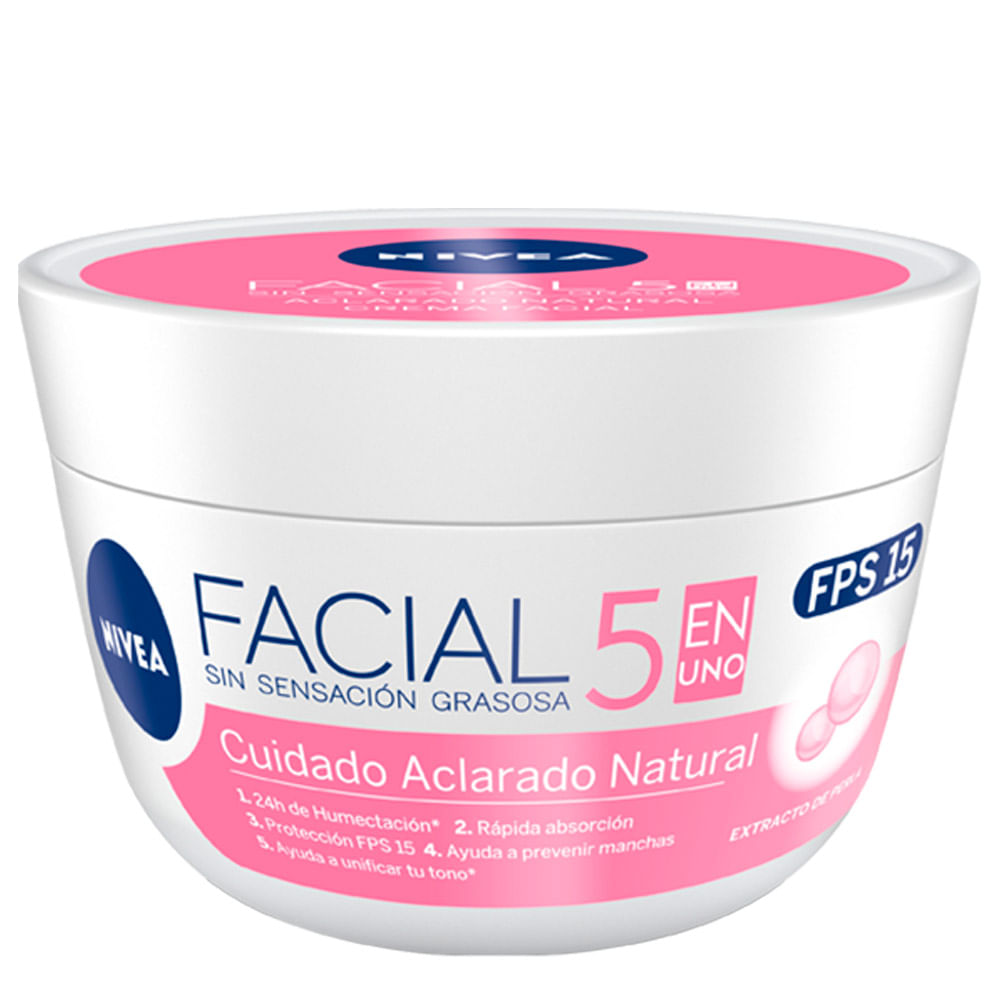 Crema Nivea facial cuidado aclarado natural FPS 15 x 50ml - Tiendas Metro Colombia crema autobronceadora nivea