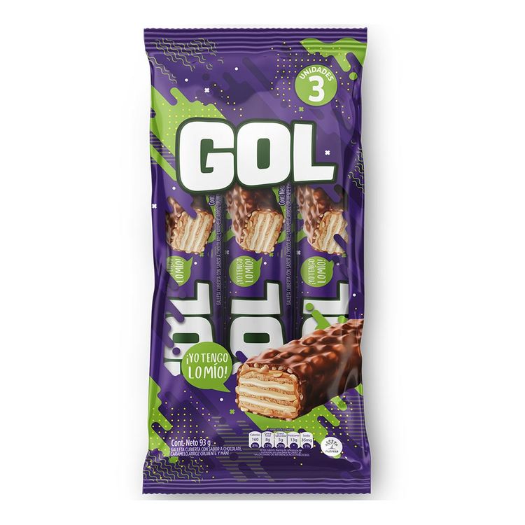 Galleta Gol chocolate x3und x93g cu Tiendas Metro Colombia