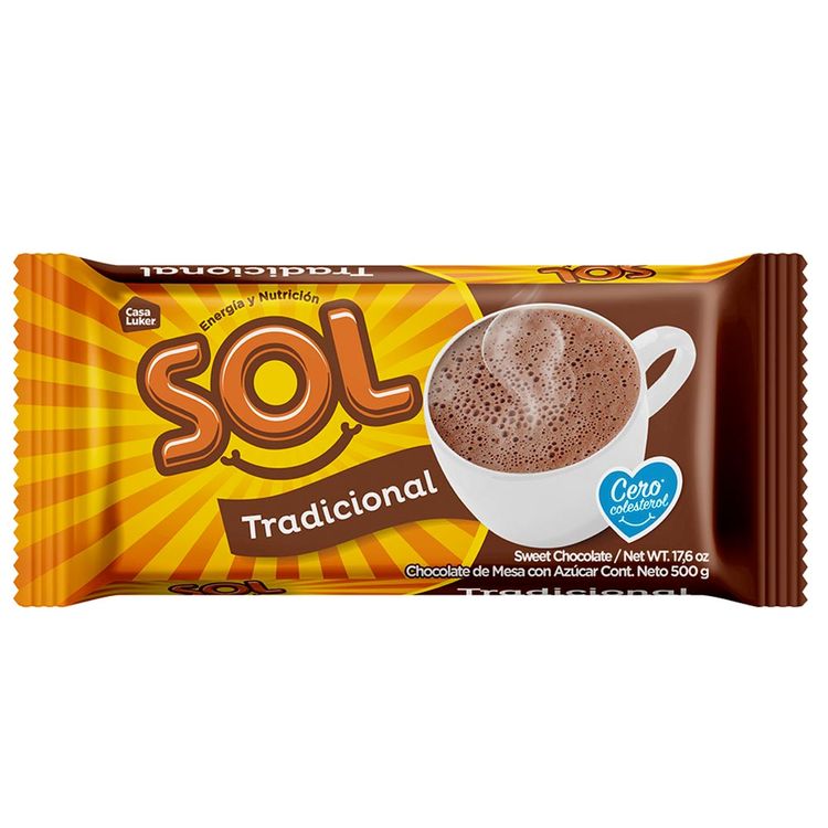 Chocolate Sol x 500g Tiendas Metro Colombia
