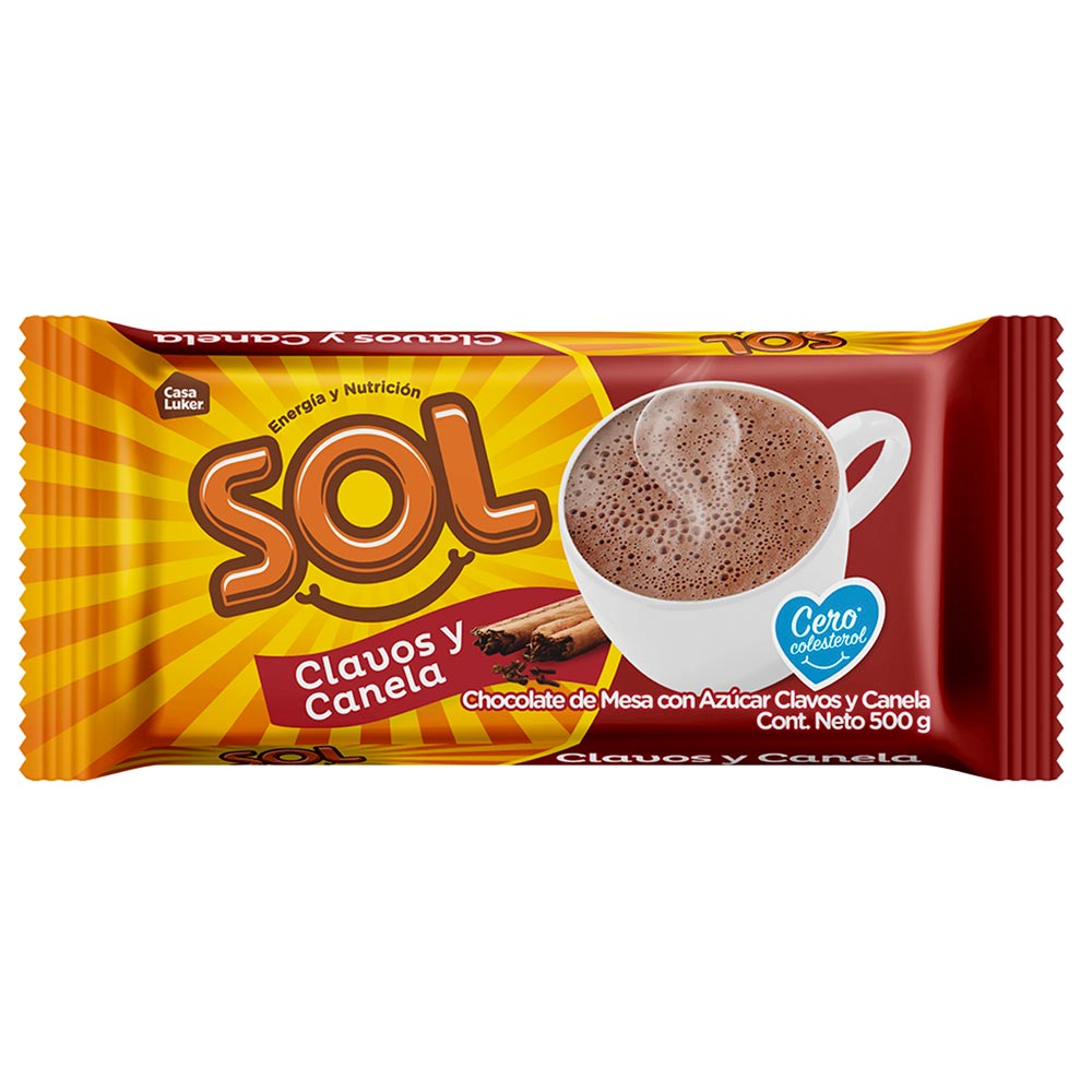 Chocolate Sol clavos canela azúcar x 500g Tiendas Metro Colombia