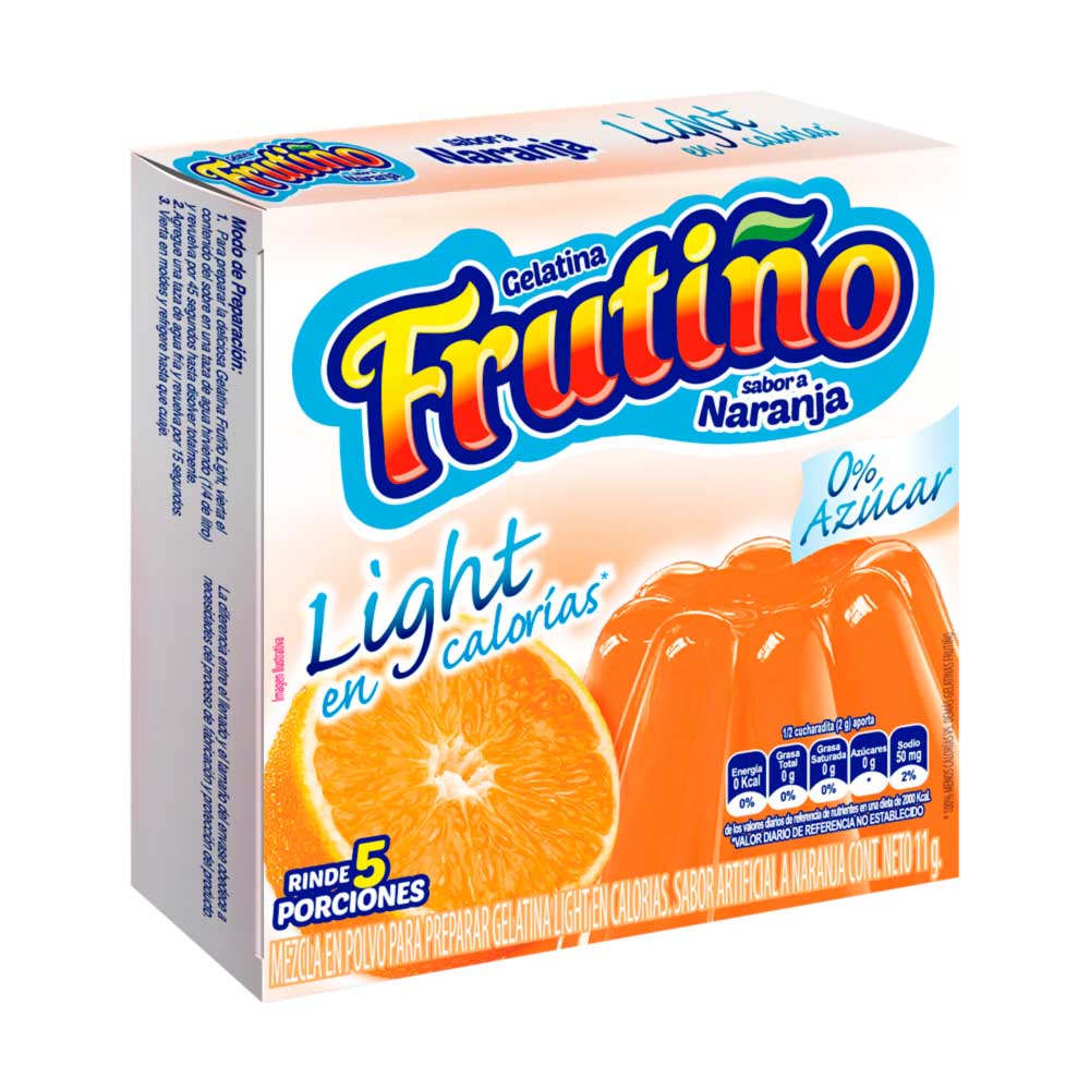 Gelatina Frutiño light sabor naranja x11g Tiendas Metro Colombia
